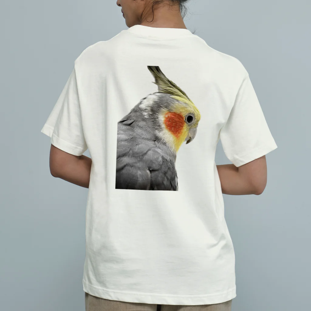 オカメ日記chのオカメインコのグッズ オーガニックコットンTシャツ