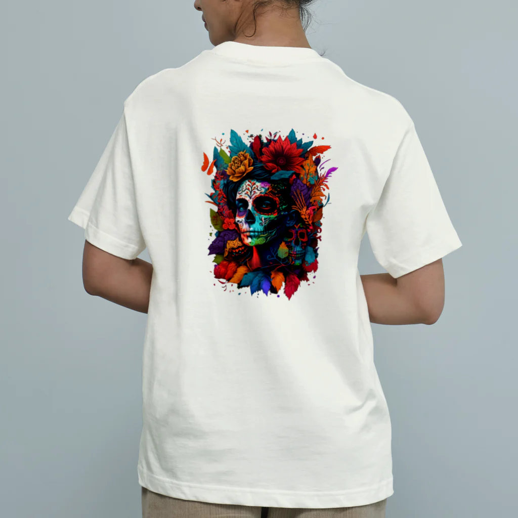 NoriNoriのDay of the Dead オーガニックコットンTシャツ