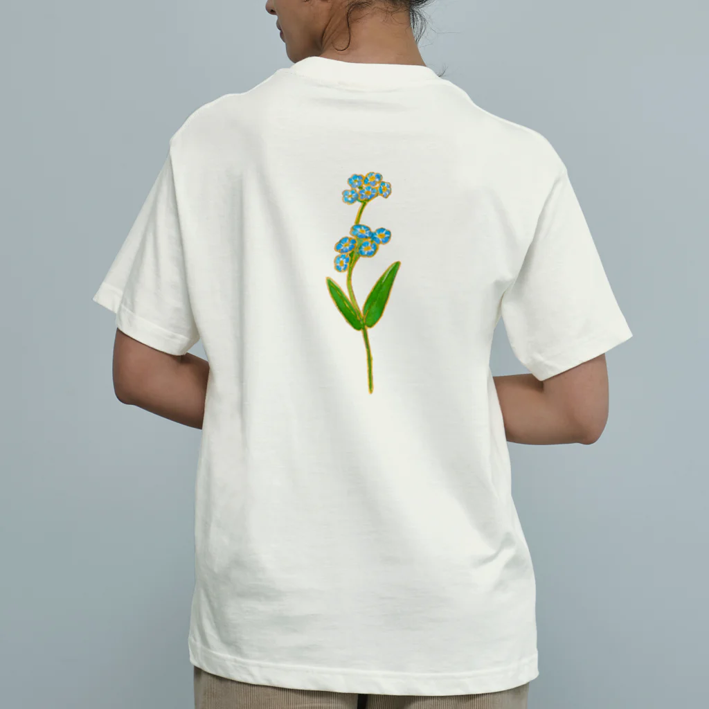 segasworksのForget me not（勿忘草と燕ちゃん） Organic Cotton T-Shirt