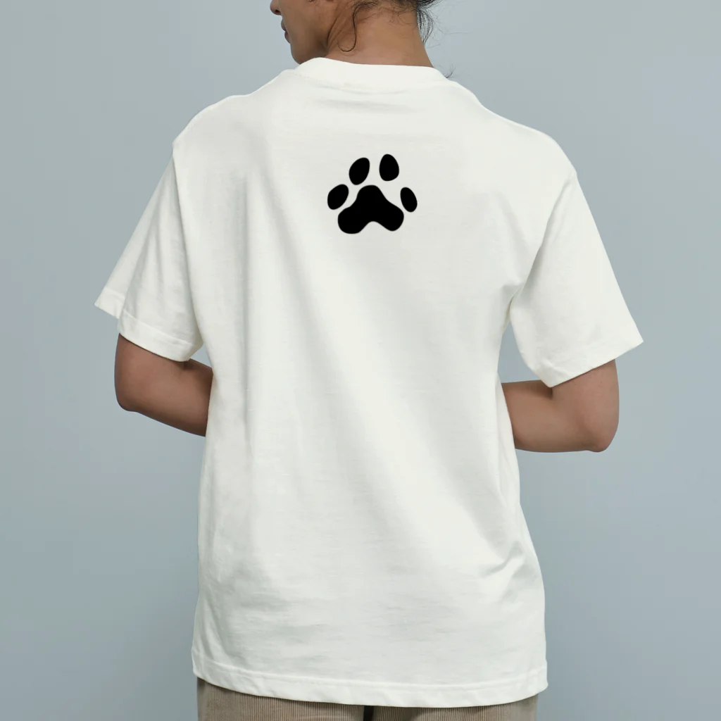 ぷんすこ(♂)のLIFE IS MEOW-TIFUL（黒ラインロゴ） Organic Cotton T-Shirt