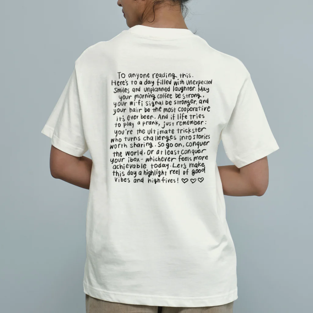 ポジティブメッセージ手書きTシャツ / shimuko shop ( shimuko ポジティブメッセージ手書きTシャツ / shimuko shop ( shimuko