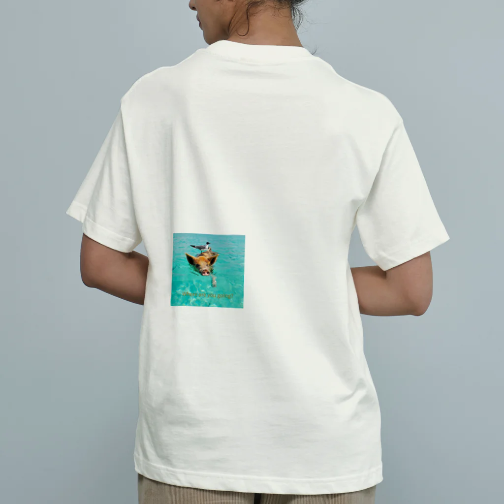 MOMOTAKAショップの海のかけら - ピグとバード Organic Cotton T-Shirt