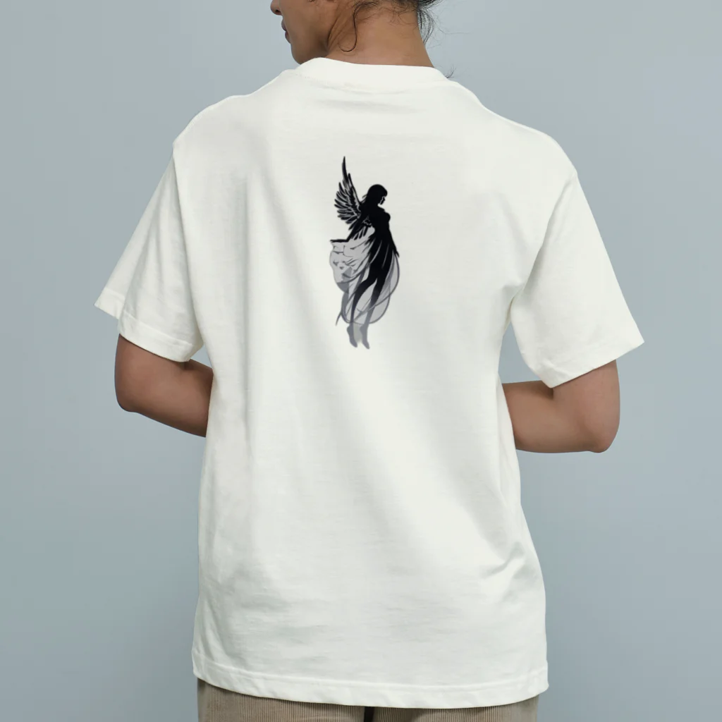 じょいちぃのtear angel（ロゴ付き） Organic Cotton T-Shirt