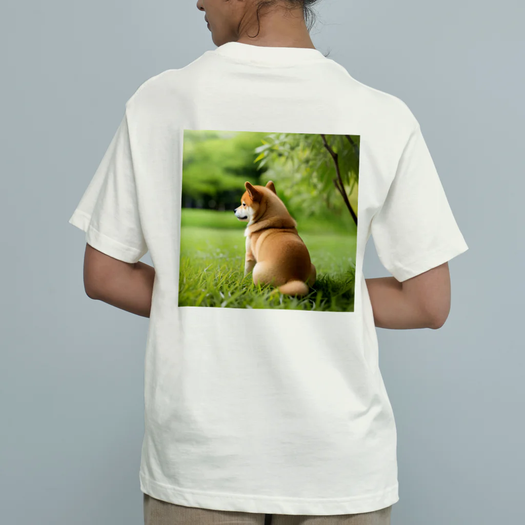 CC-LL (クク・ルル)の【柴犬】フォトリアル Organic Cotton T-Shirt