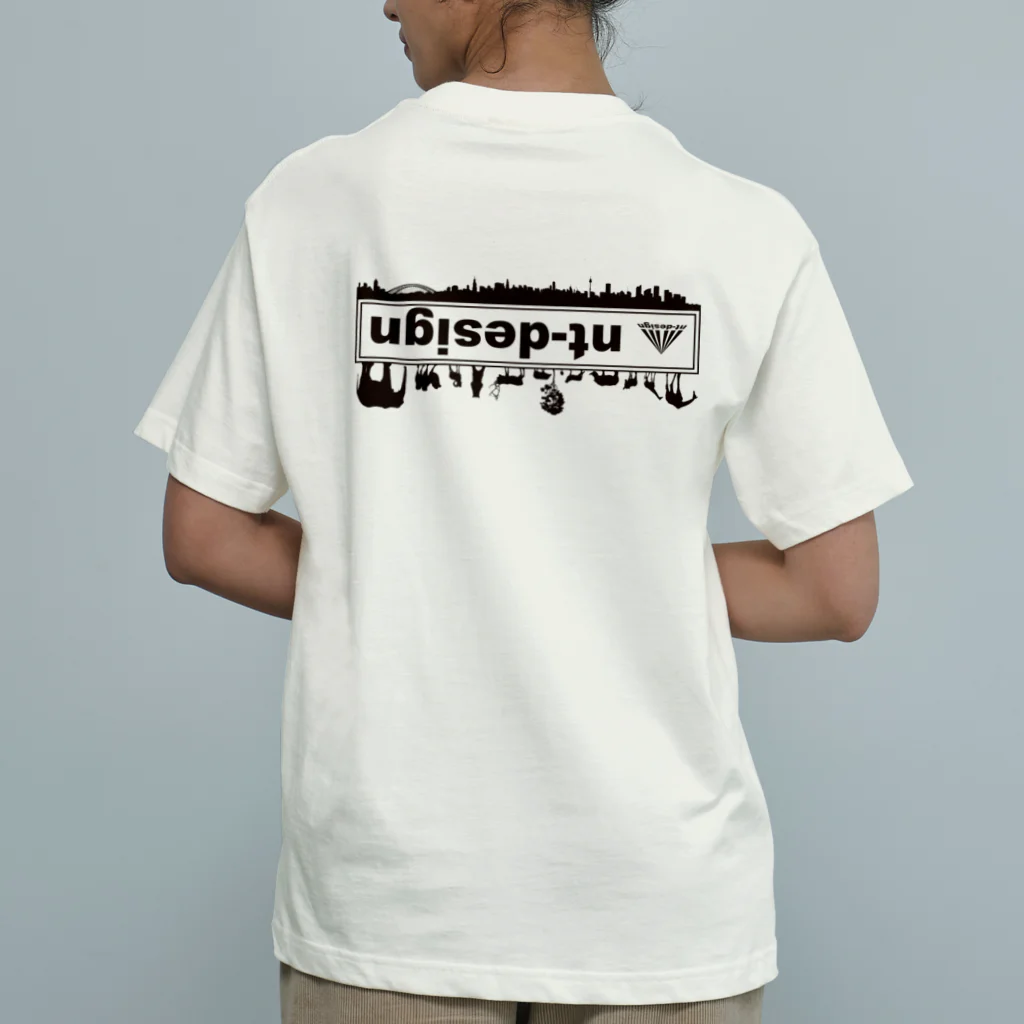 nt-designの『nt-design』ロゴ オーガニックコットンTシャツ