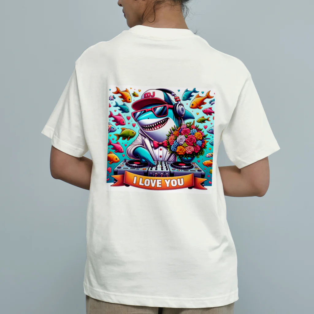 DJシャークのDJシャーク(PARY TIME) Organic Cotton T-Shirt
