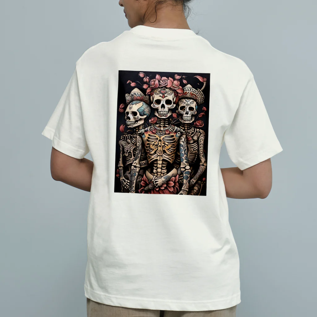 Skull sectionのガイコツのデザイン Organic Cotton T-Shirt