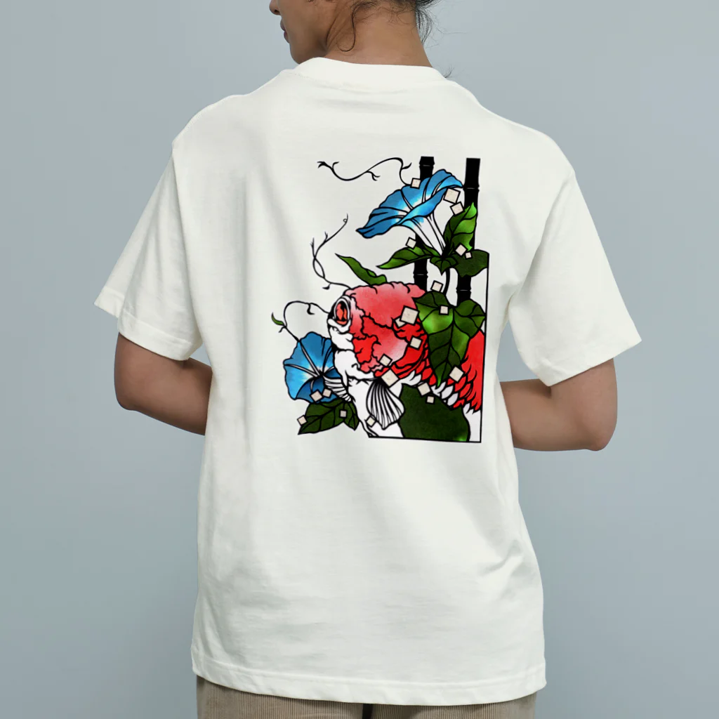 金魚切り絵 雅人-masato-のはかない想いを思い出す季節 Organic Cotton T-Shirt