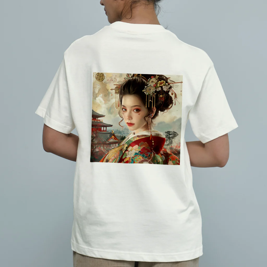 AQUAMETAVERSEの日本のAIアート世界へ羽ばたけ アメジスト 2846 オーガニックコットンTシャツ