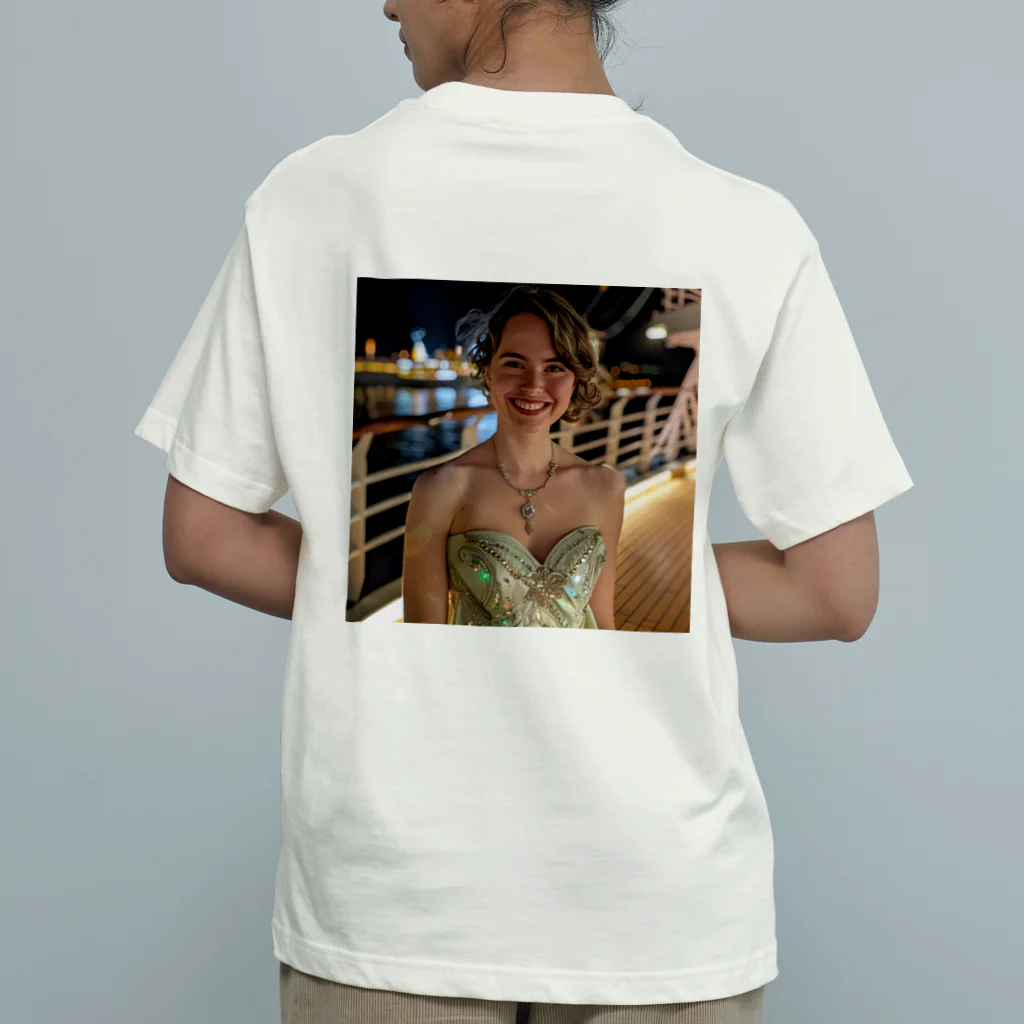 AQUAMETAVERSEのセクシーな私豪華客船 アメジスト 2846 オーガニックコットンTシャツ