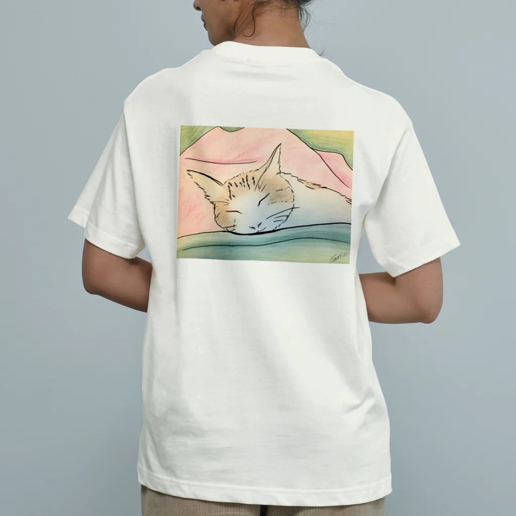 ハンドメイドSaoriのねこ♡寝子 Organic Cotton T-Shirt