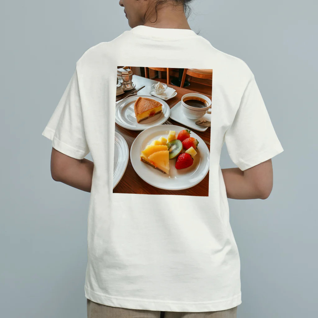 AQUAMETAVERSEのティータイム アメジスト 2846 Organic Cotton T-Shirt