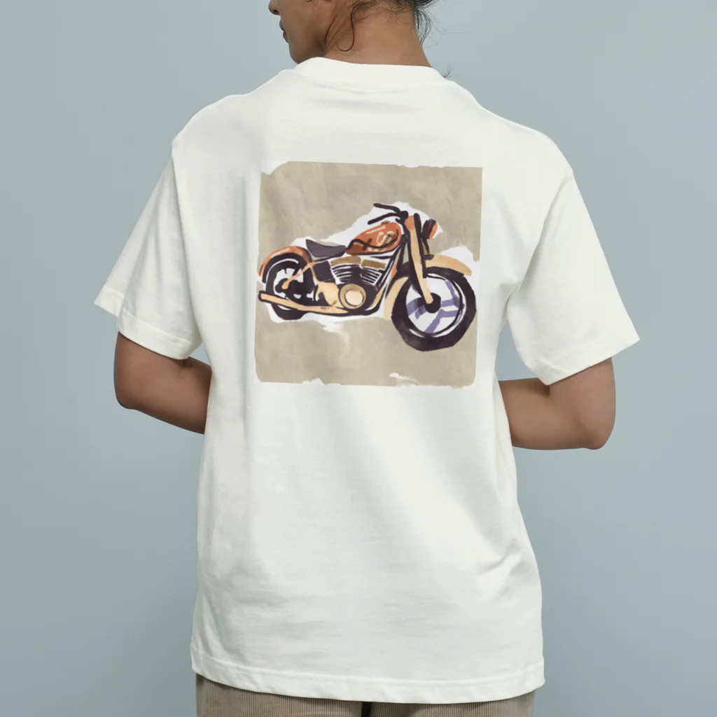 TILUのMotorcycle オーガニックコットンTシャツ