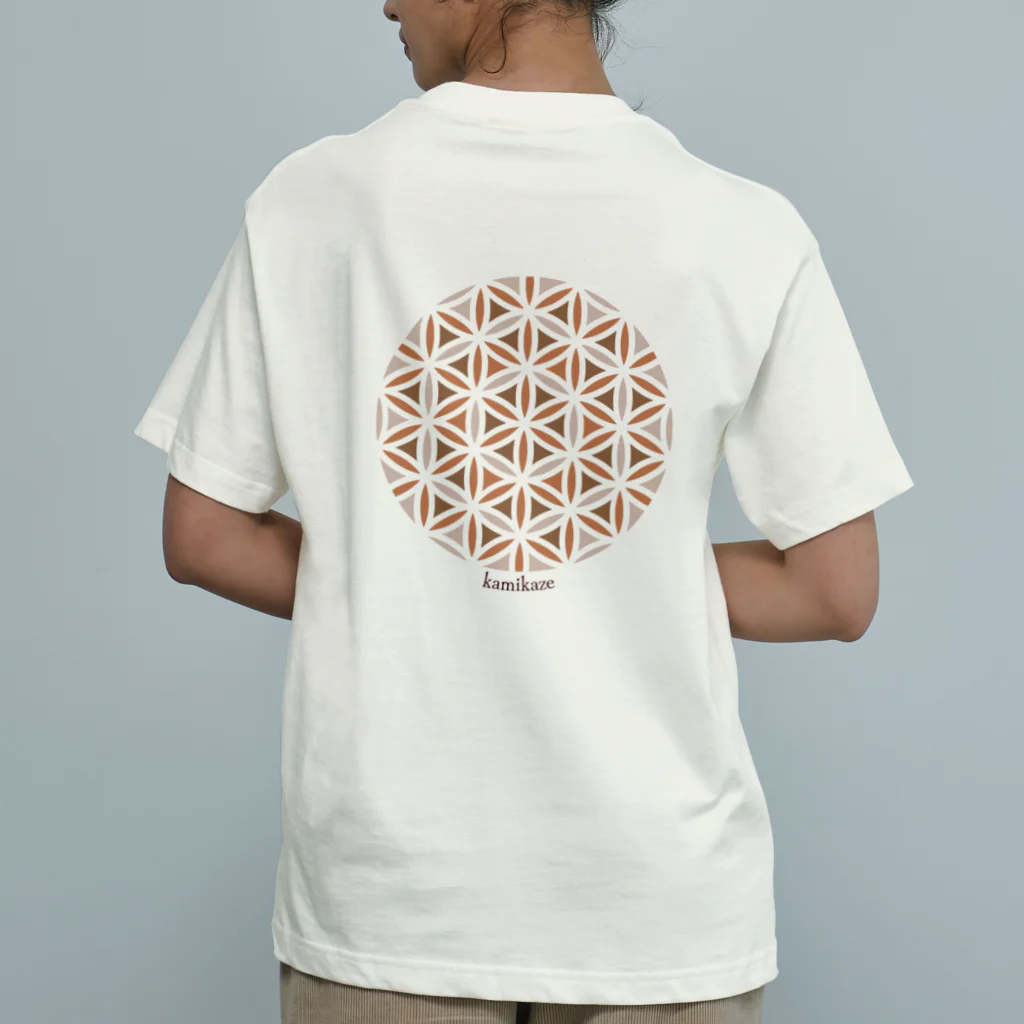 kamikaze SHOPの和 / フラワーオブライフ  Organic Cotton T-Shirt