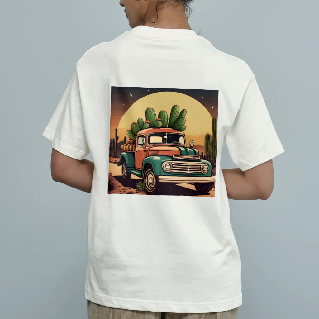 Balifolniaのアメカジ ピックアップトラック Organic Cotton T-Shirt