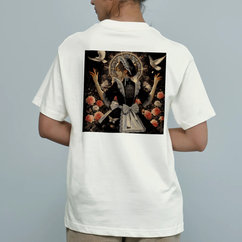 ミレーナのメイド黒 Organic Cotton T-Shirt