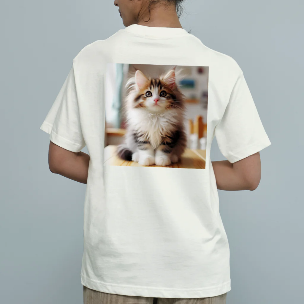 Creation CATのゴージャスCAT オーガニックコットンTシャツ