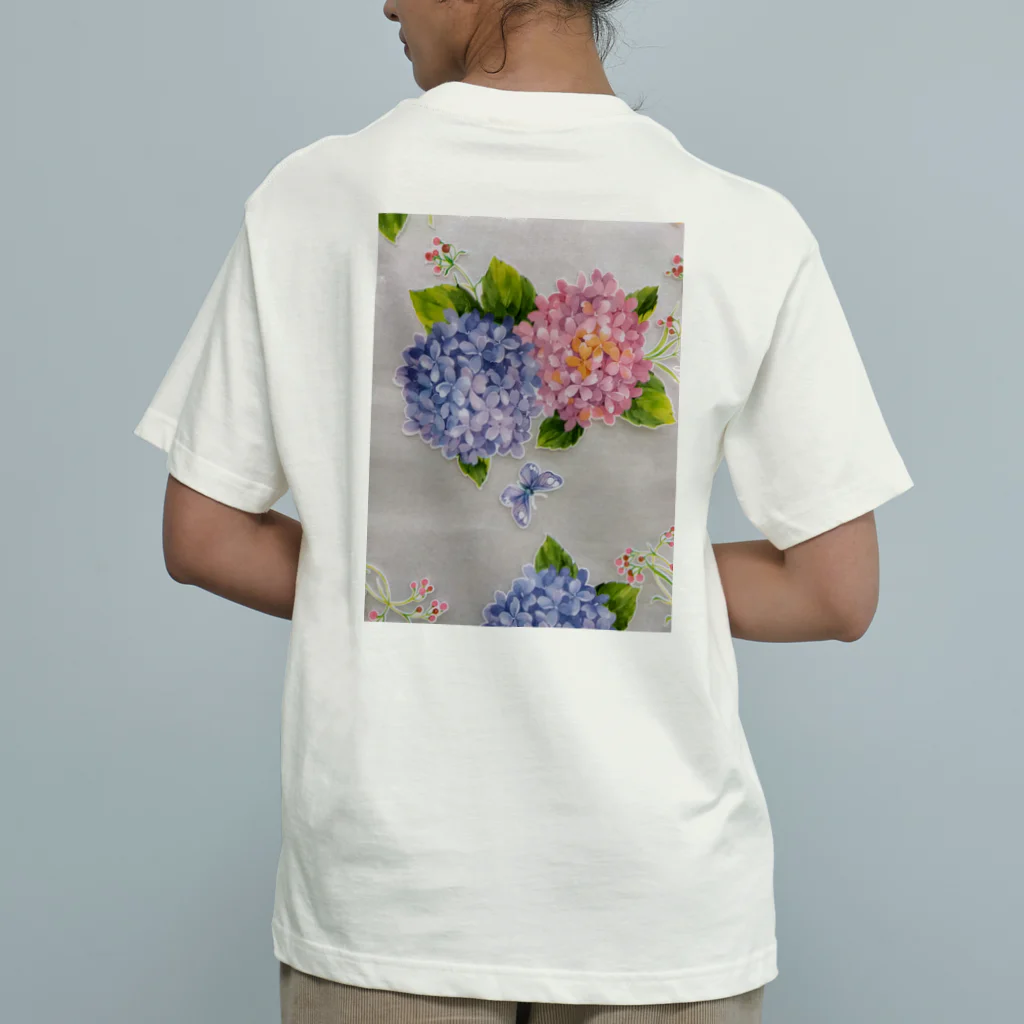 yurisacinの紫陽花 Organic Cotton T-Shirt