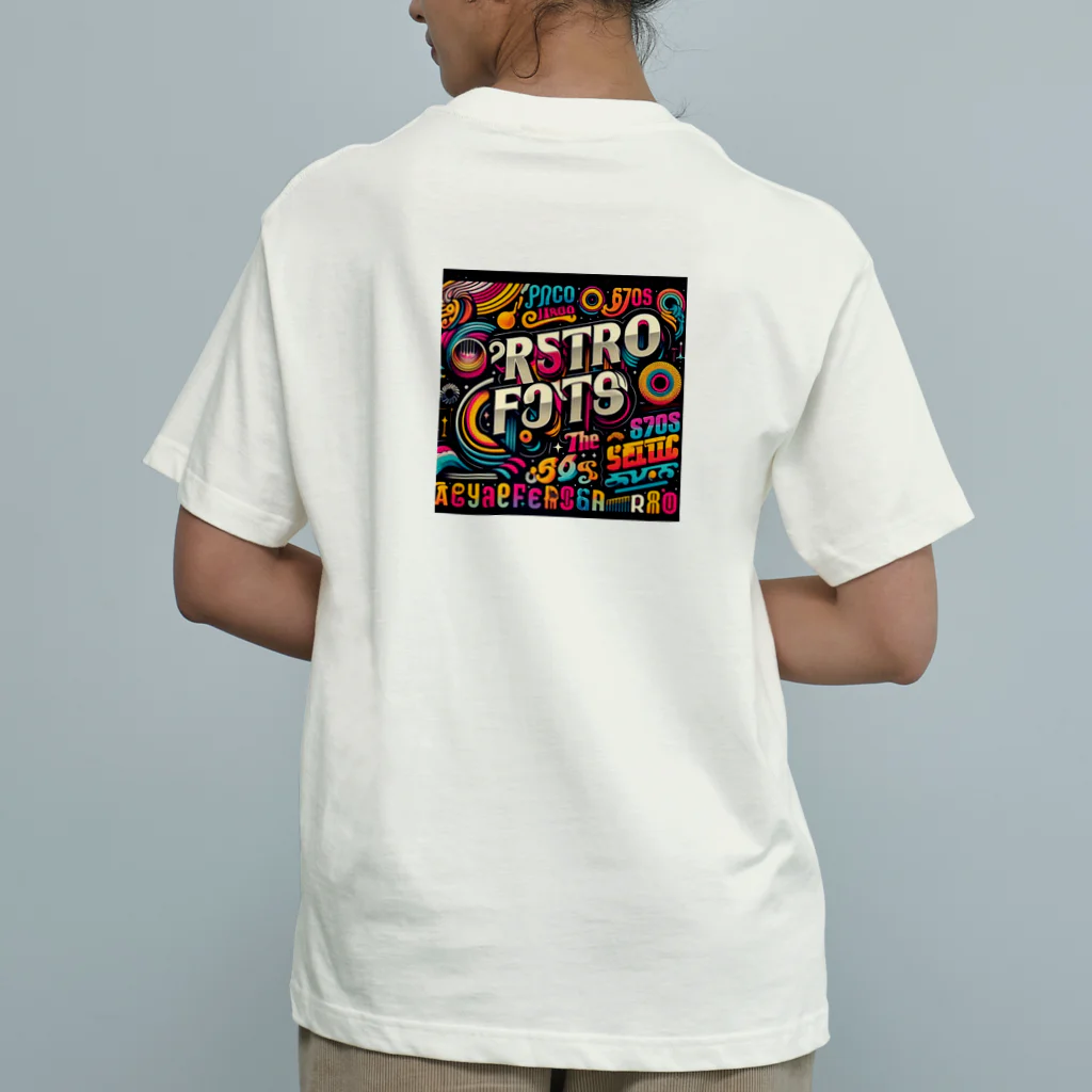 nuuartの1980年代のレトロフォント Organic Cotton T-Shirt