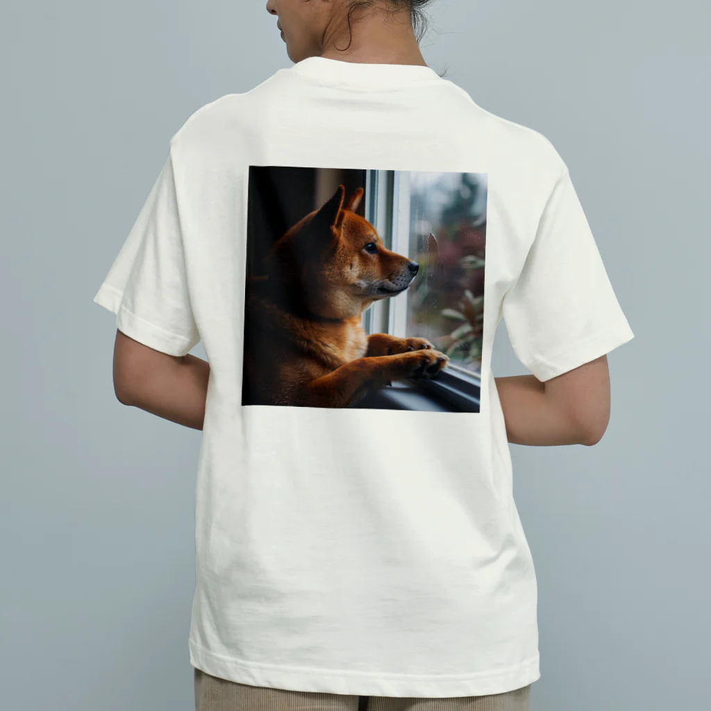 AQUAMETAVERSEの可愛い柴犬　1434 オーガニックコットンTシャツ