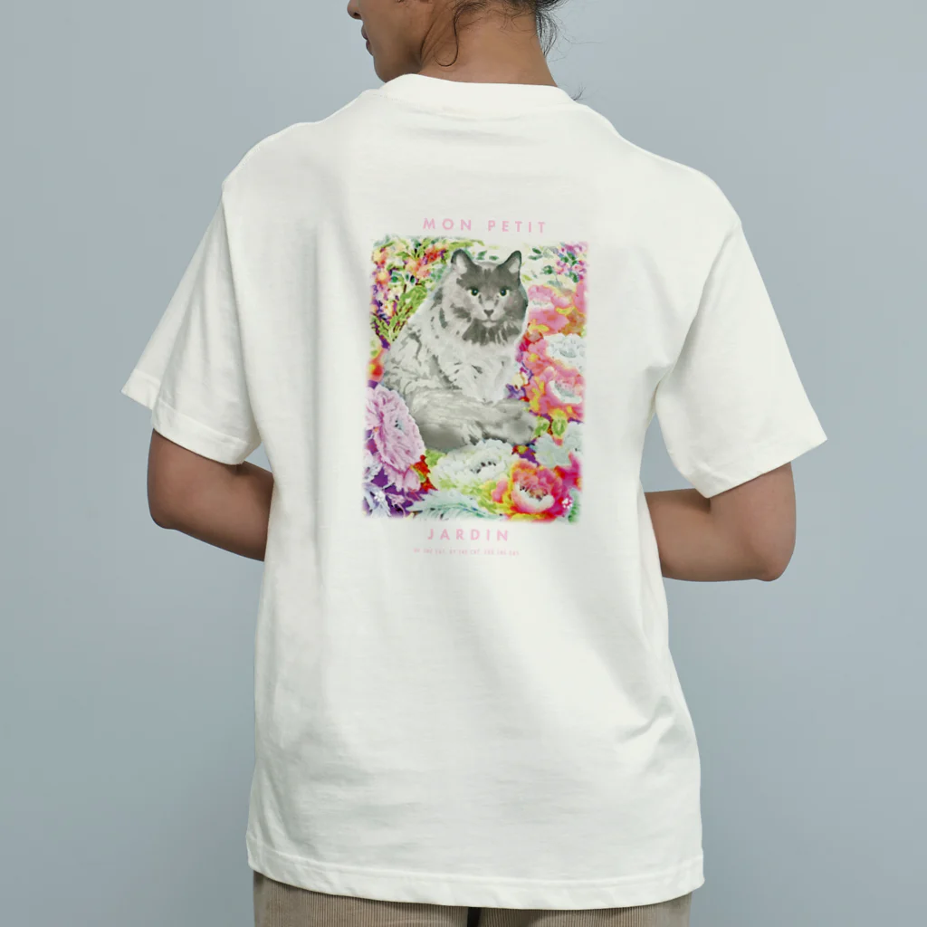 APT406のmon petit Jardin オーガニックコットンTシャツ