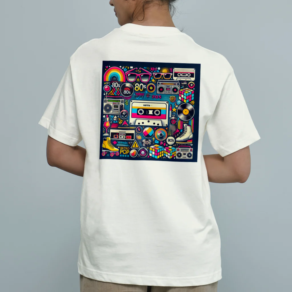 keyworks_shopの昭和レトロ80年代カセット オーガニックコットンTシャツ