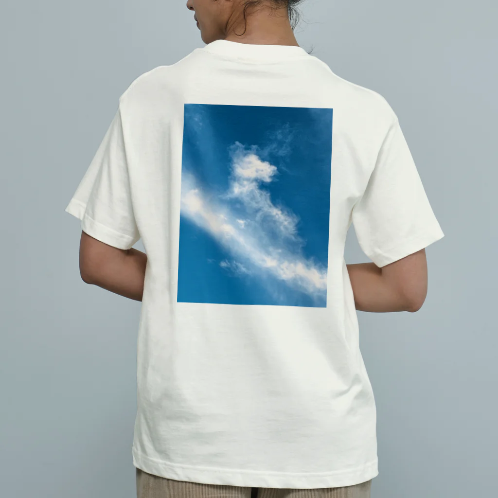 IMABURAIのClimbing the clouds オーガニックコットンTシャツ