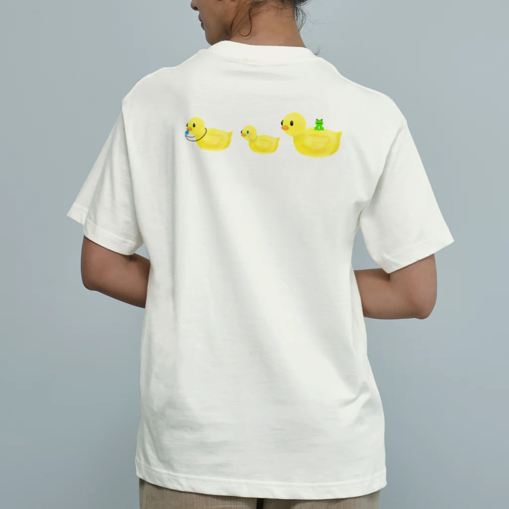 モノウサワールドの水ヨーヨーに住むアヒルさん① Organic Cotton T-Shirt