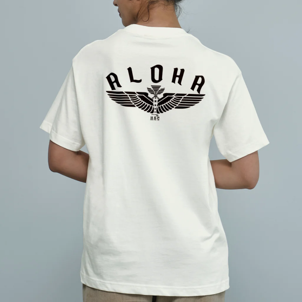 ハワイスタイルクラブの〔Back Print〕Aloha Wing オーガニックコットンTシャツ