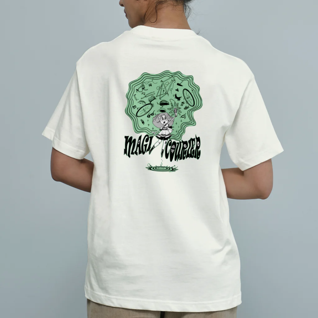 nidan-illustrationの“MAGI COURIER” green #2 Organic Cotton T-Shirt