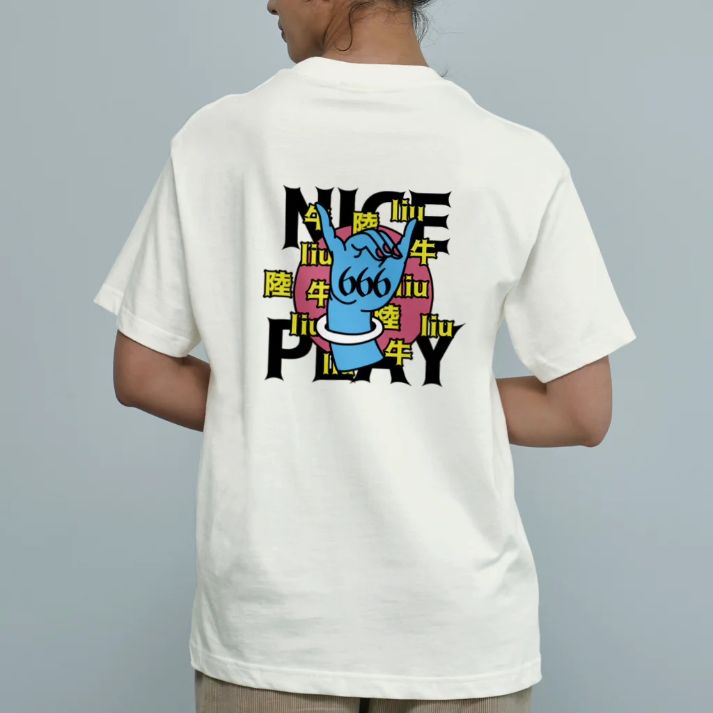 中華呪術堂（チャイナマジックホール）のNICE PLAY【666】 オーガニックコットンTシャツ