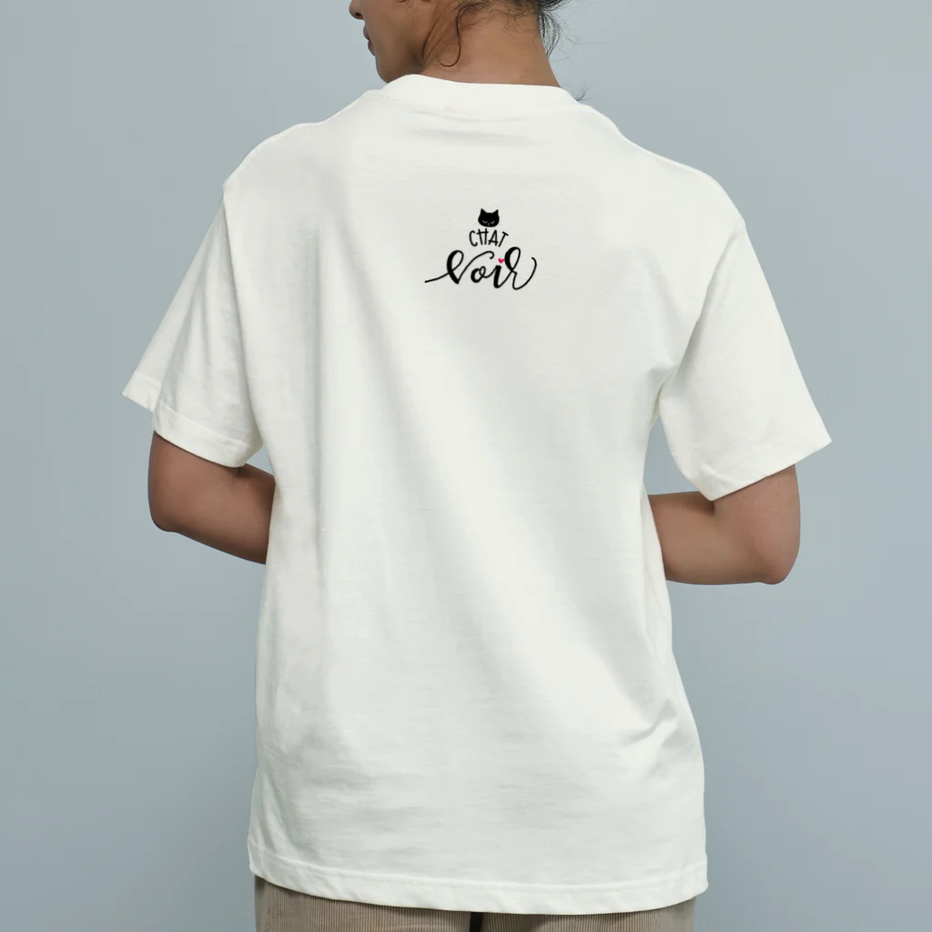N-huluの黒猫ノワールちゃん Organic Cotton T-Shirt