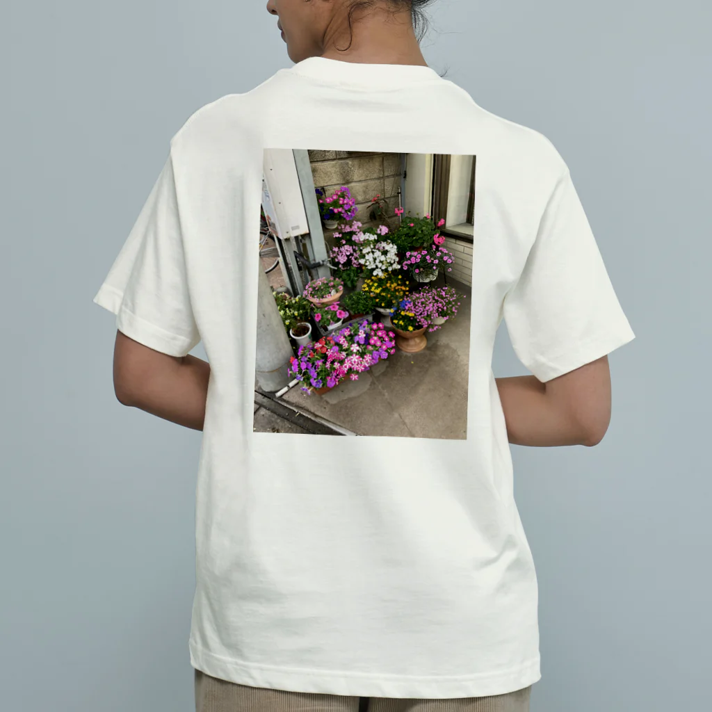 些細な心の日曜日の道端の花たち オーガニックコットンTシャツ