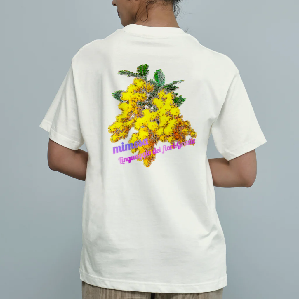 マロマロのMimosa オーガニックコットンTシャツ