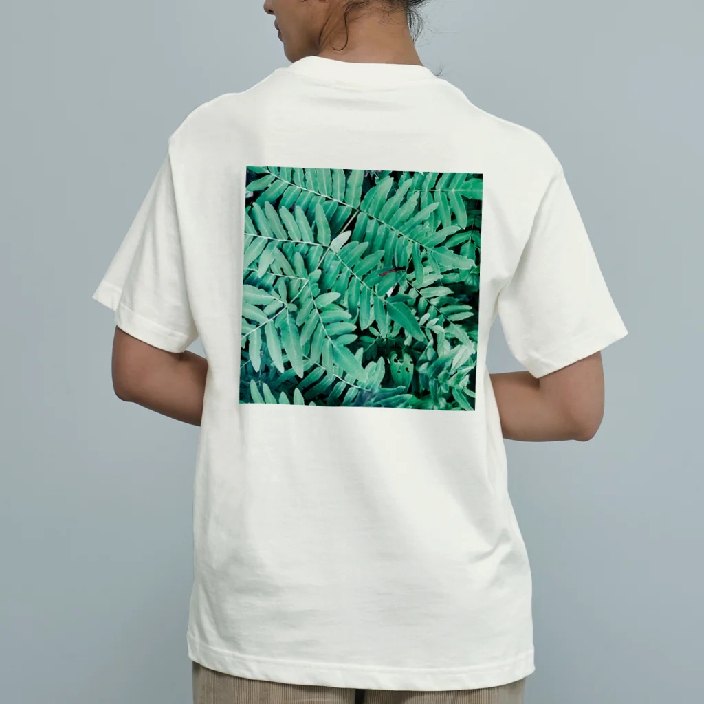 emuzu worksのnature & dragonfly オーガニックコットンTシャツ