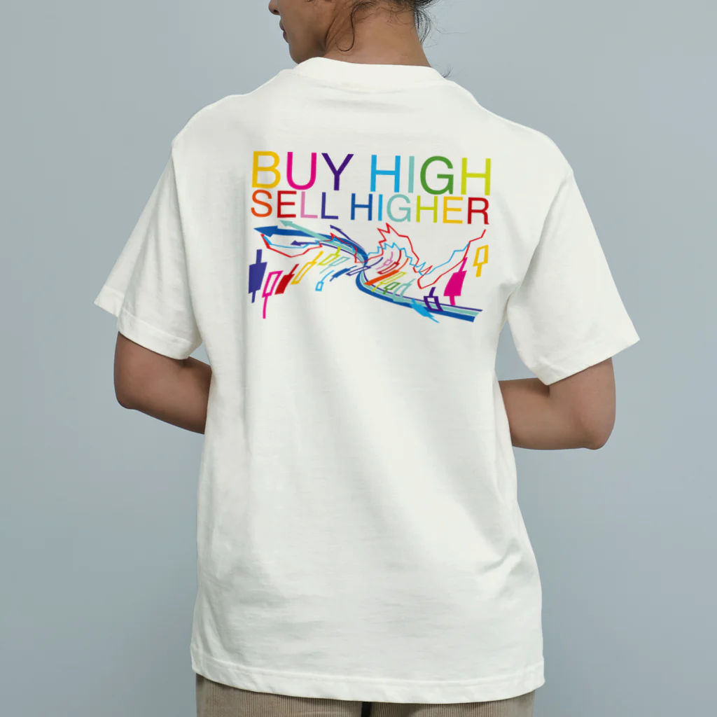 AURA_HYSTERICAのBuy high, sell higher Organic Cotton T-Shirt