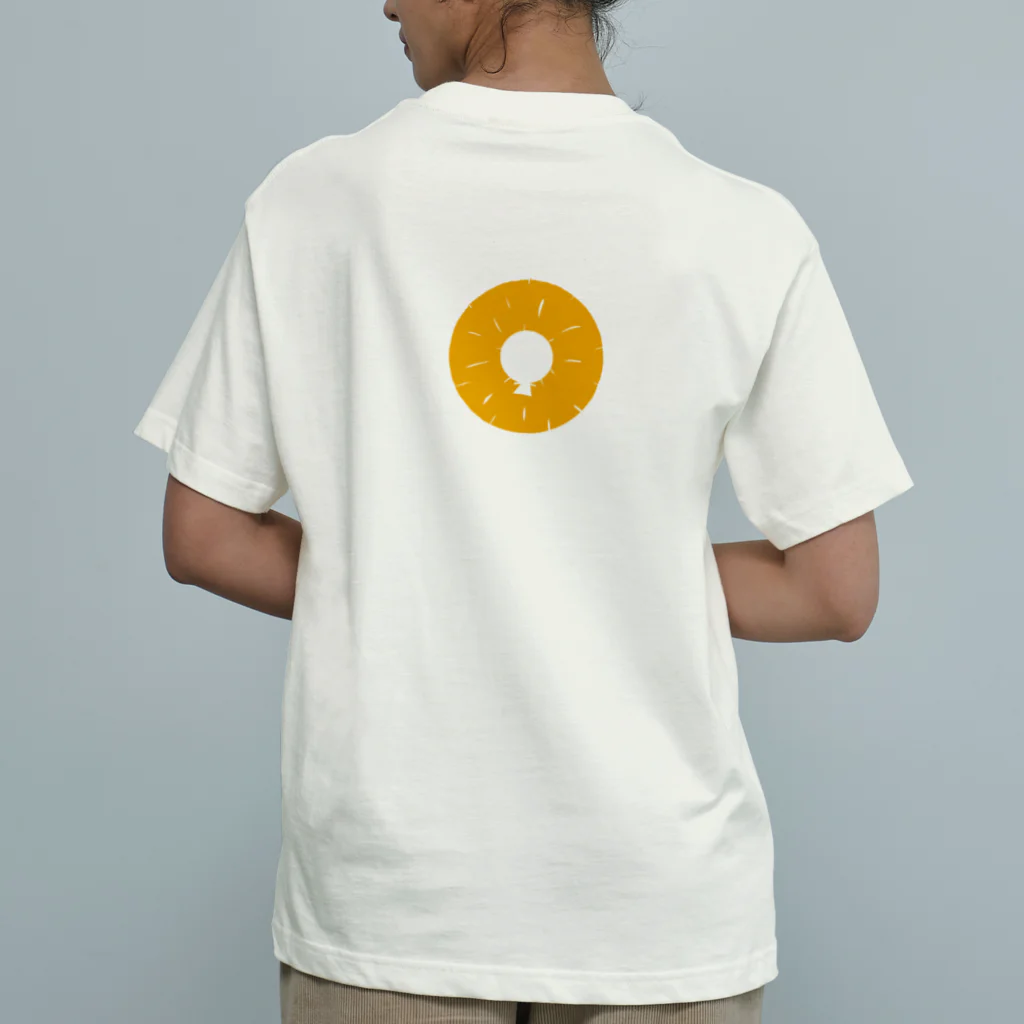 BeArtSuzumaruの古墳　パイナップル オーガニックコットンTシャツ