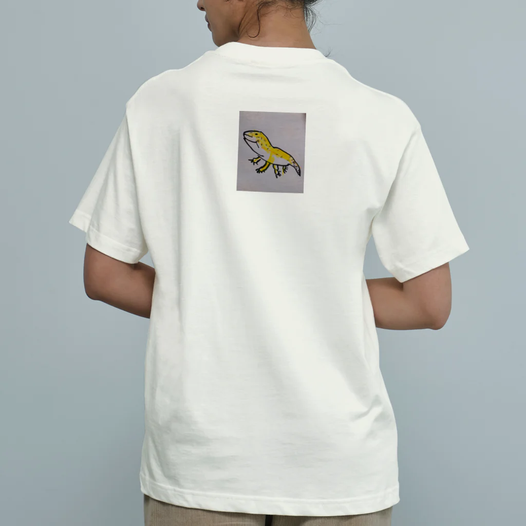 いきものショップのレオパードゲッコウのレオくん Organic Cotton T-Shirt