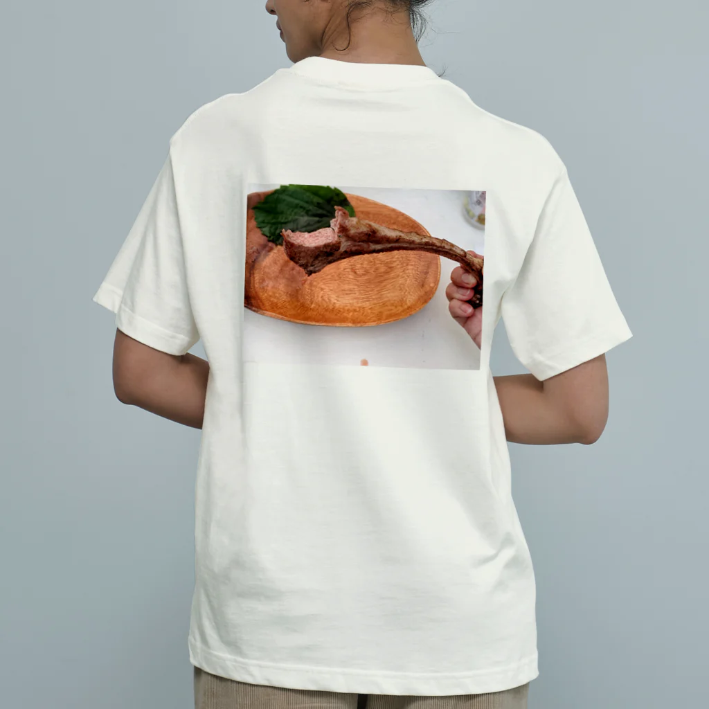 うさぎ堂🐰【公式】夏ギフト🎁販売中🍹の肉食べたいT オーガニックコットンTシャツ