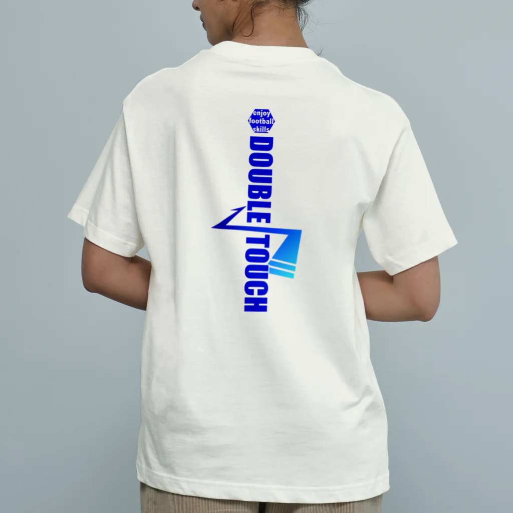 ドリブルTシャツのD-StudioのドリブルTシャツ:ダブルタッチ Organic Cotton T-Shirt