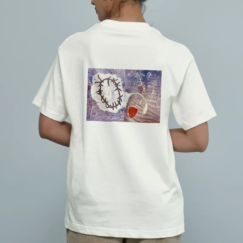 toriの【drawing:strawberry】 Organic Cotton T-Shirt