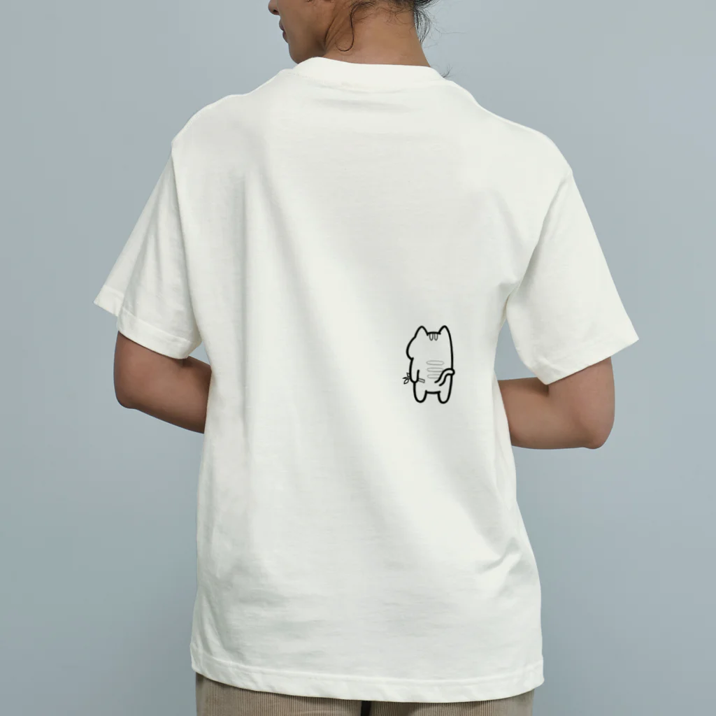 たけにゃんたちのグッズのたけにゃんアイテム① オーガニックコットンTシャツ