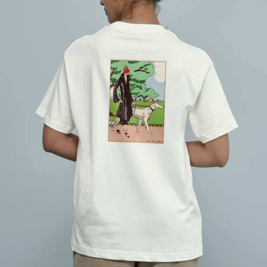 J. Jeffery Print Galleryの愛犬とお散歩 Organic Cotton T-Shirt