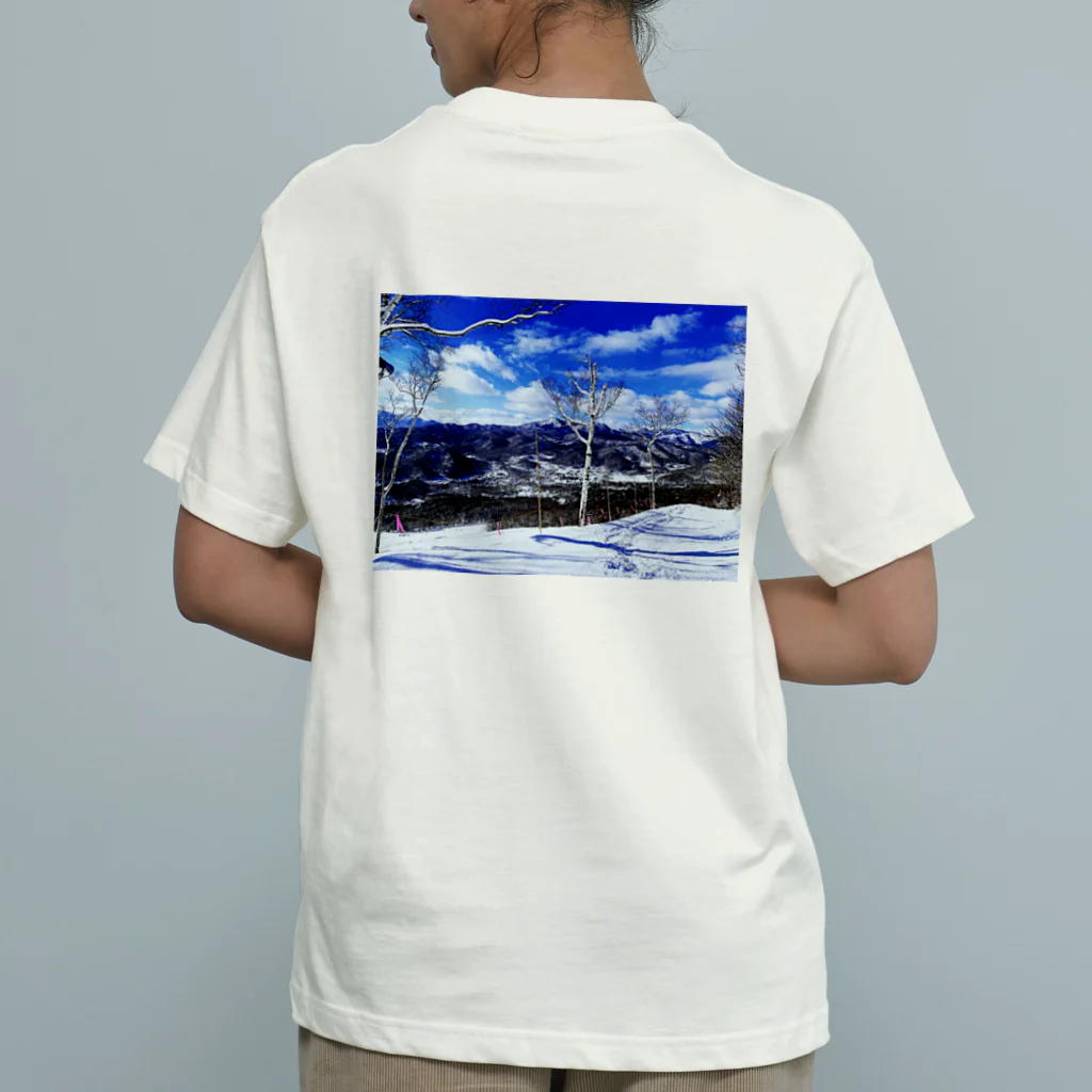 tyhsss-nの白樺と雪景色 Organic Cotton T-Shirt