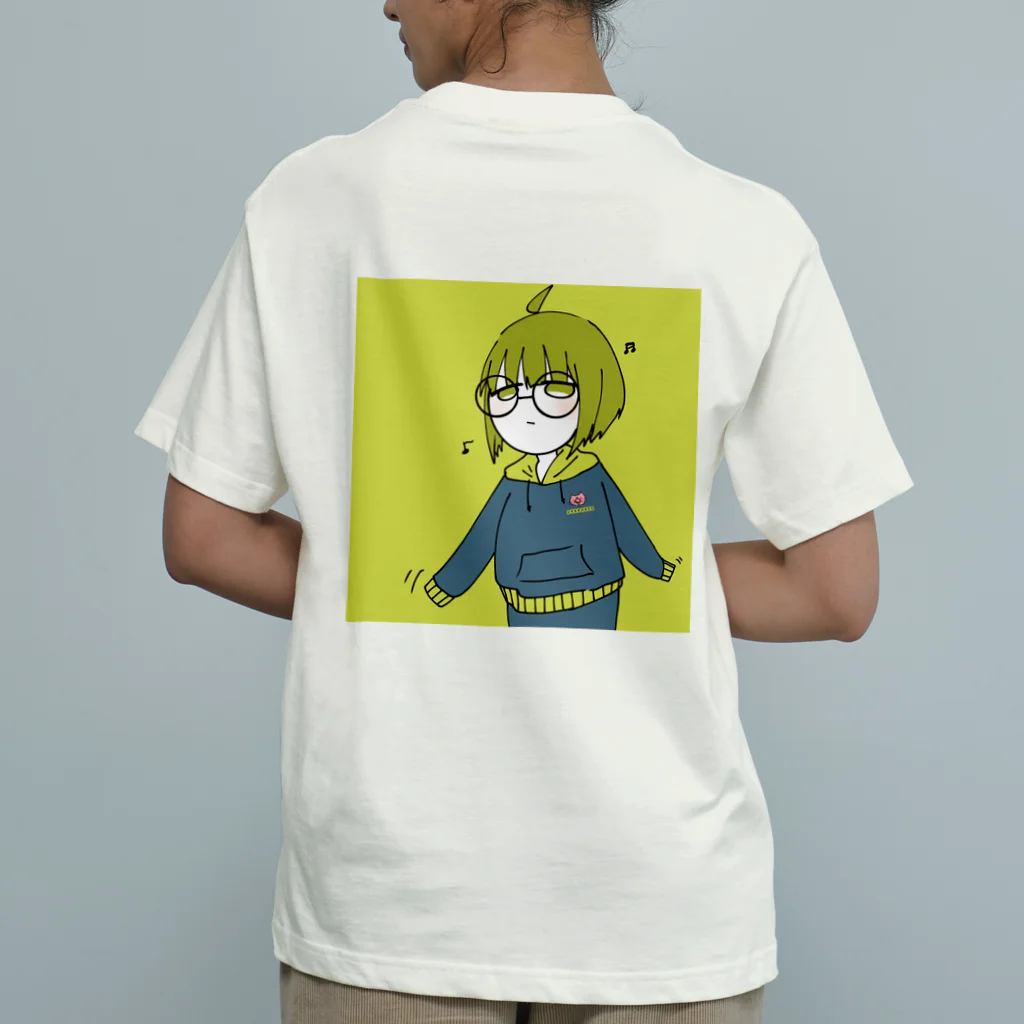 出庭 さきのそわそわ オーガニックコットンTシャツ