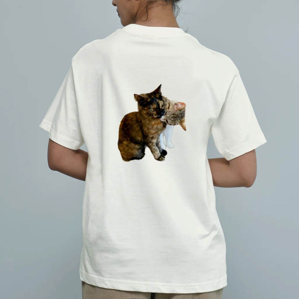 ♿︎ あんずの素直なセカイ ♿︎の保護猫おじゅゆじゅ Organic Cotton T-Shirt