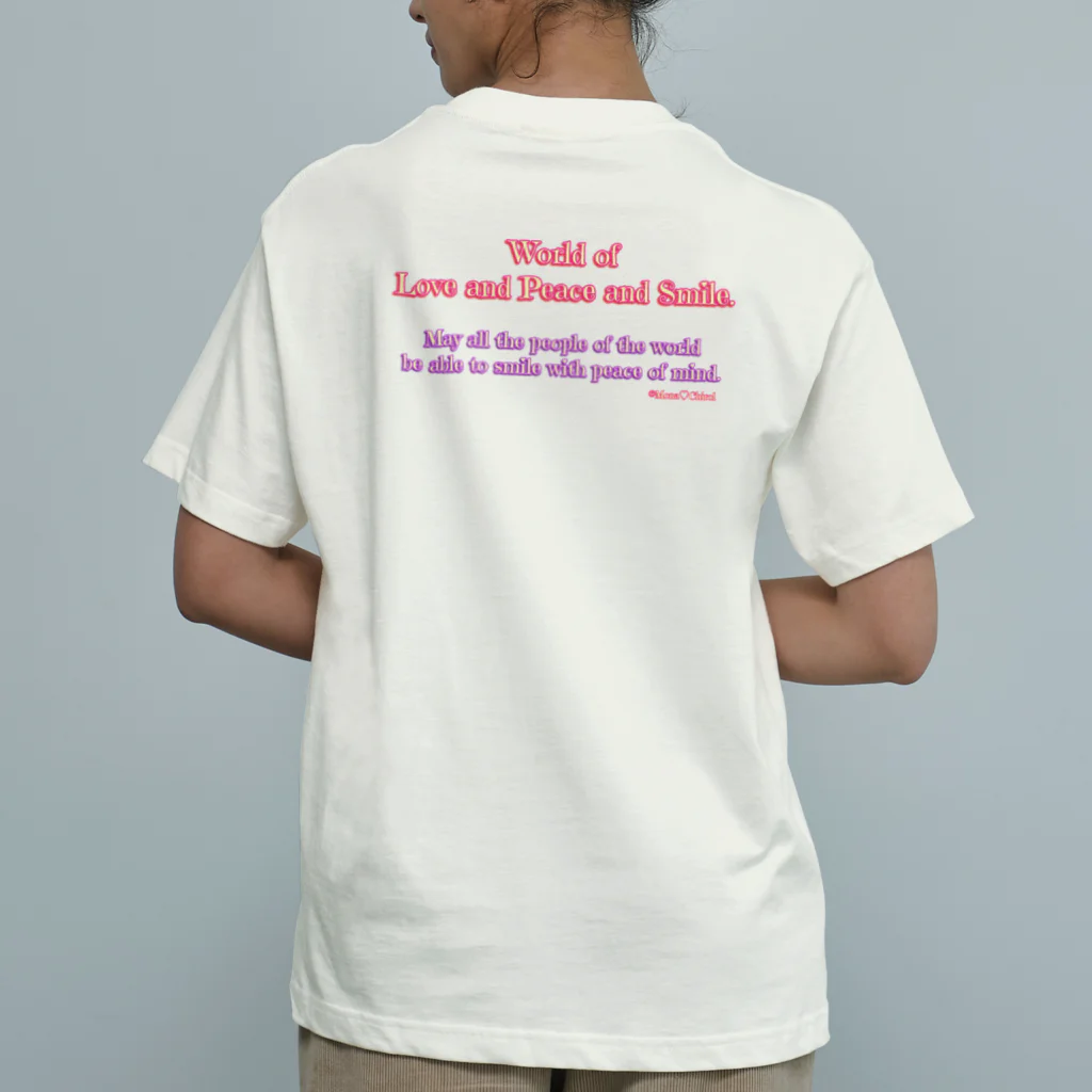 Mona♡ChirolのWorld of Love＆Peace＆SmileーPink Vol.②ー Organic Cotton T-Shirt