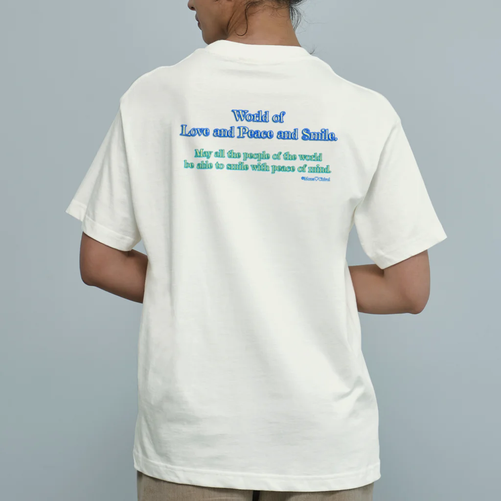 Mona♡ChirolのWorld of Love＆Peace＆SmileーBlue Vol.②ー オーガニックコットンTシャツ