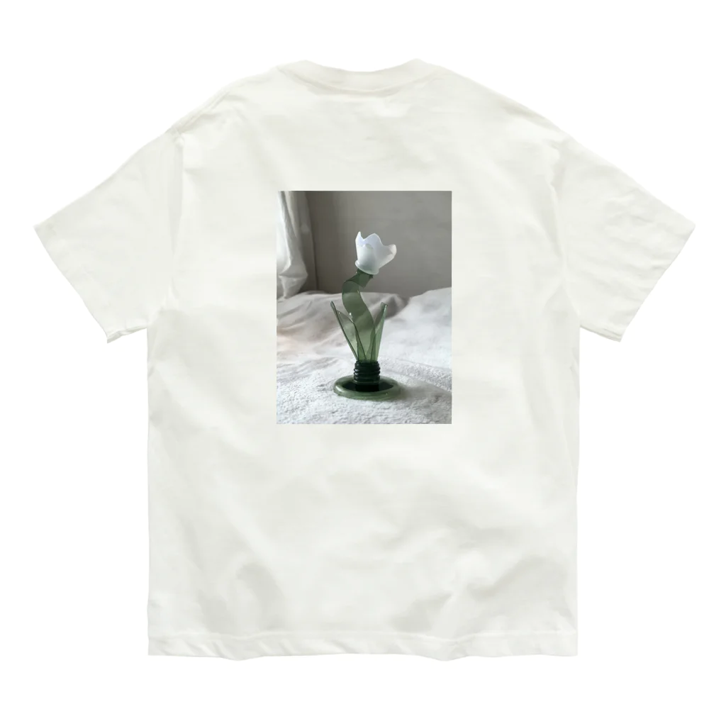 一色に統一できなくて白のリサイクルチューリップ Organic Cotton T-Shirt