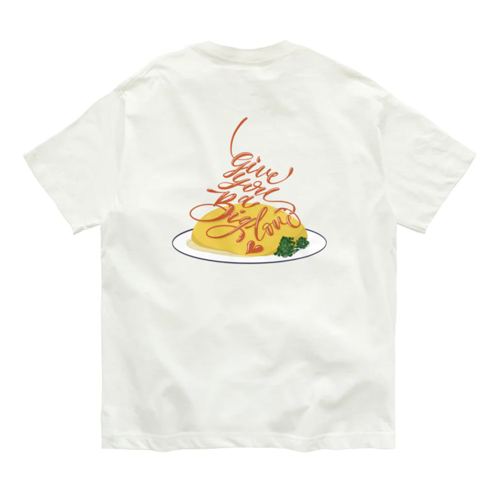 uzu calligraphyのomlet. オーガニックコットンTシャツ